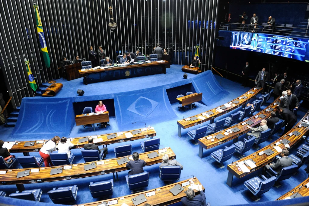 Imagem do plenário do Senado Federal.