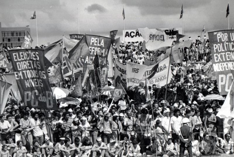 Manifestação das Diretas Já em Brasília. Foto: Agência Brasil (arquivo).