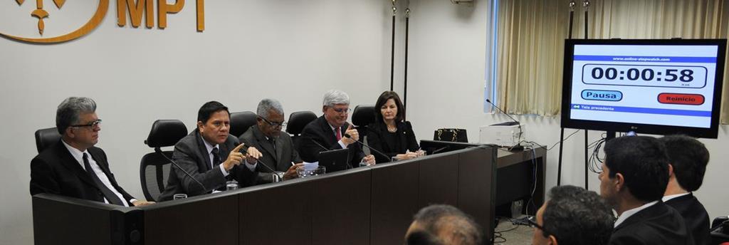 Debate entre candidatos a Procurador-Geral da República em 2015.