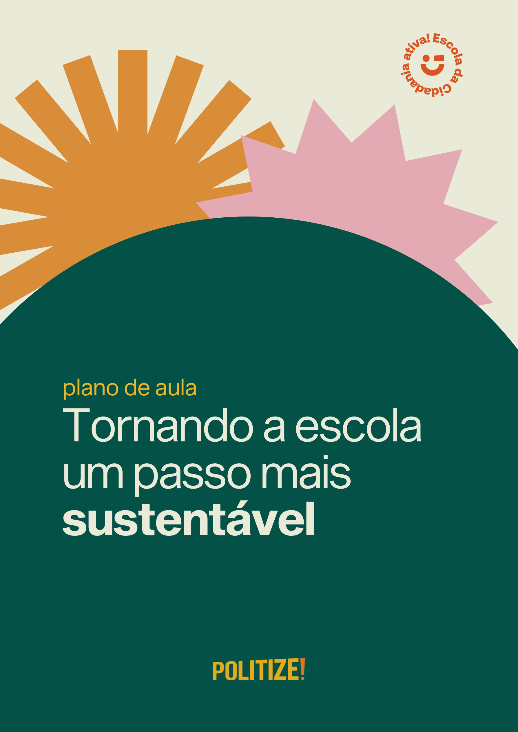 Capa Planos de Aulas - Tornando a escola mais sustentável