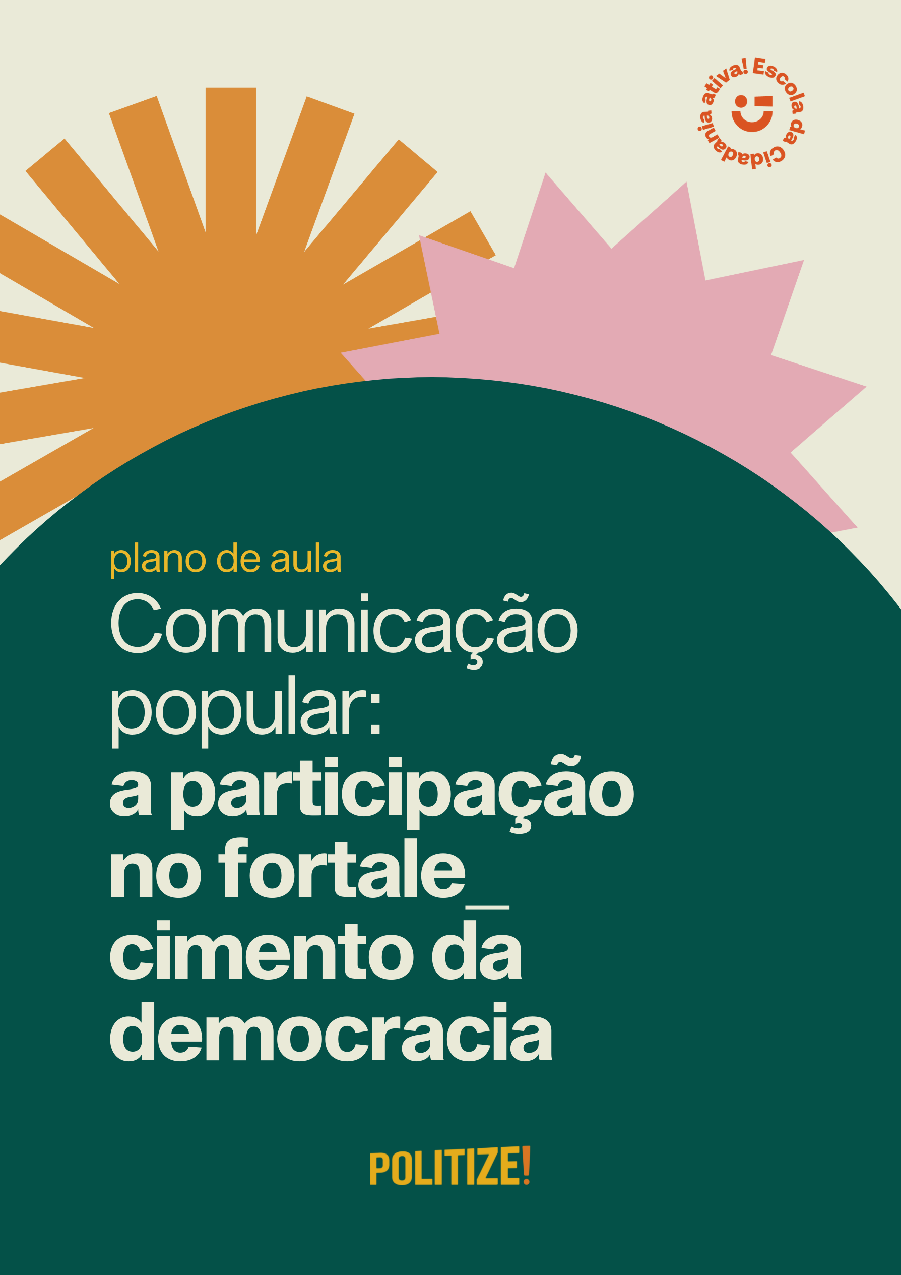 Capa Planos de Aulas - Comunicação Popular