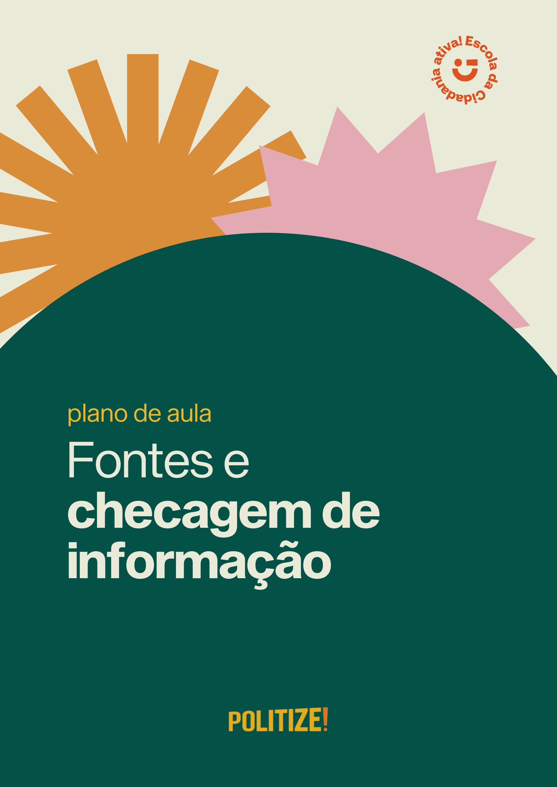 Capa Planos de Aulas - Fontes e checagem da Informação