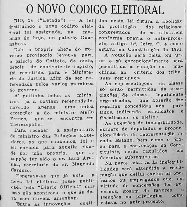 Código Eleitoral de 1932