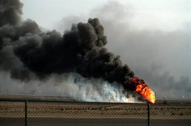 Incêndio em Kuwait.