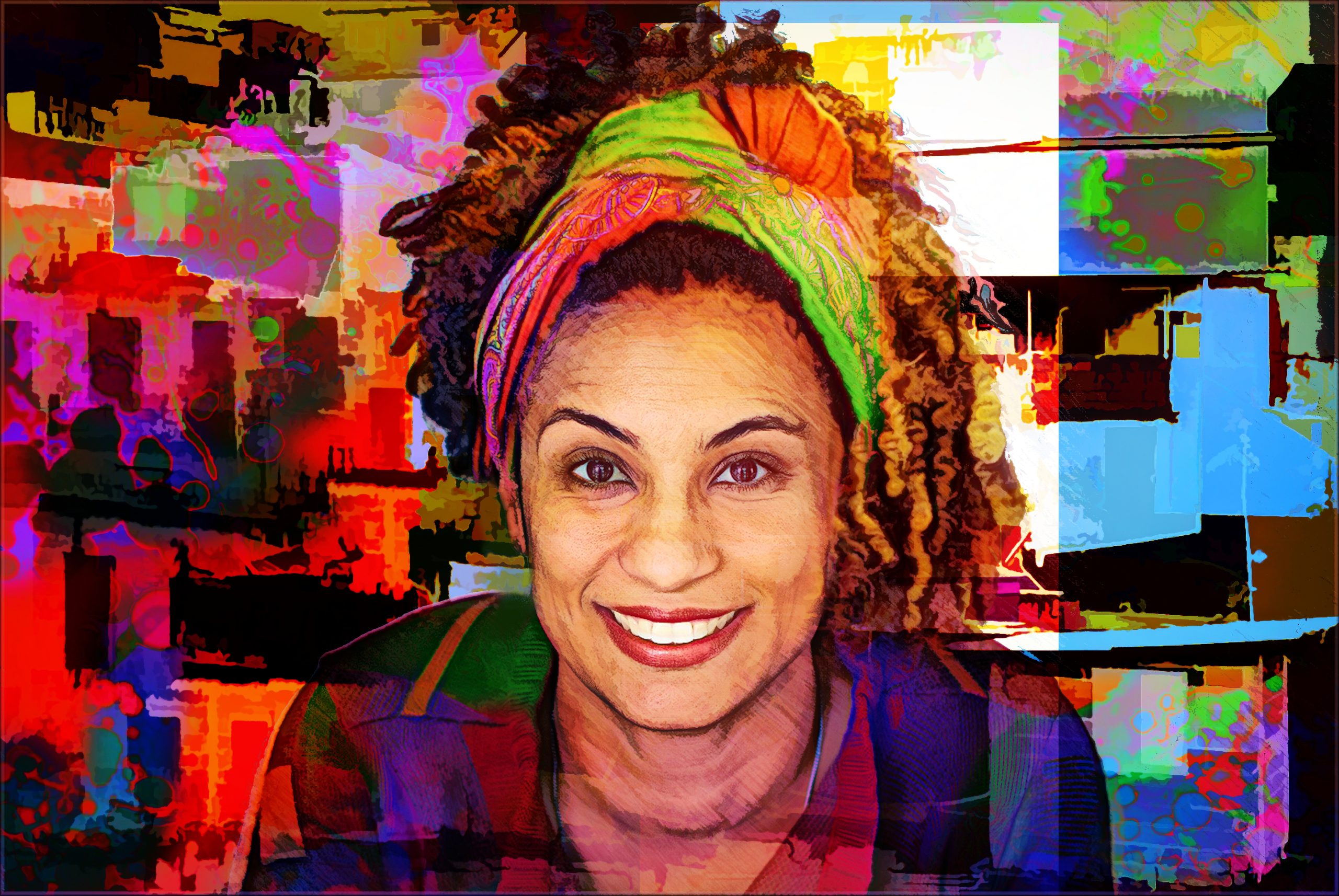 Tribute To Marielle Franco Colors And Dreams by Daniel Arrhakis (2018). Imagem: Flickr.