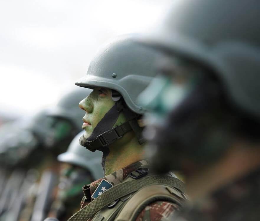 Exército Brasileiro no desfile do 7 de setembro (Foto: Agência Brasil).