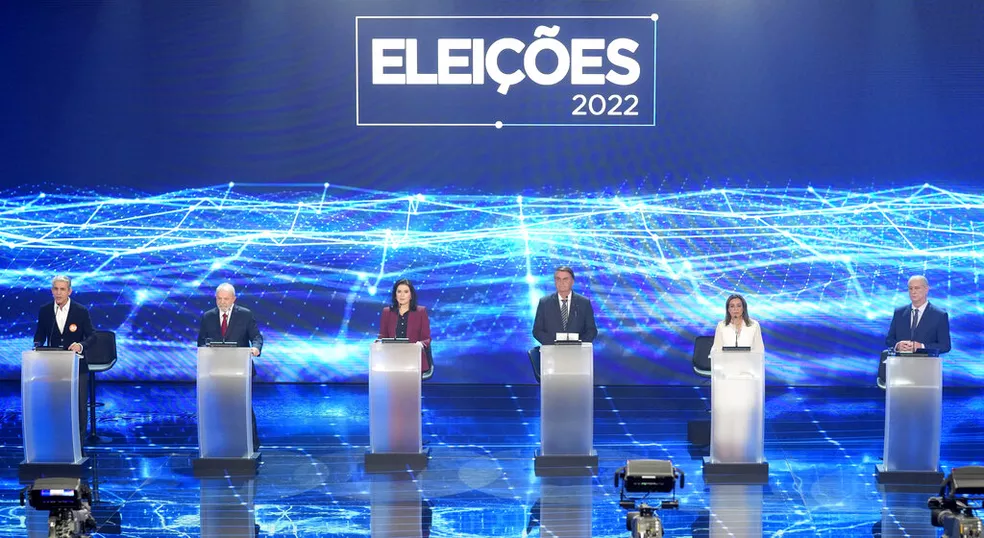 Debate na Band. Imagem: AP Photo/ Andre Penner.