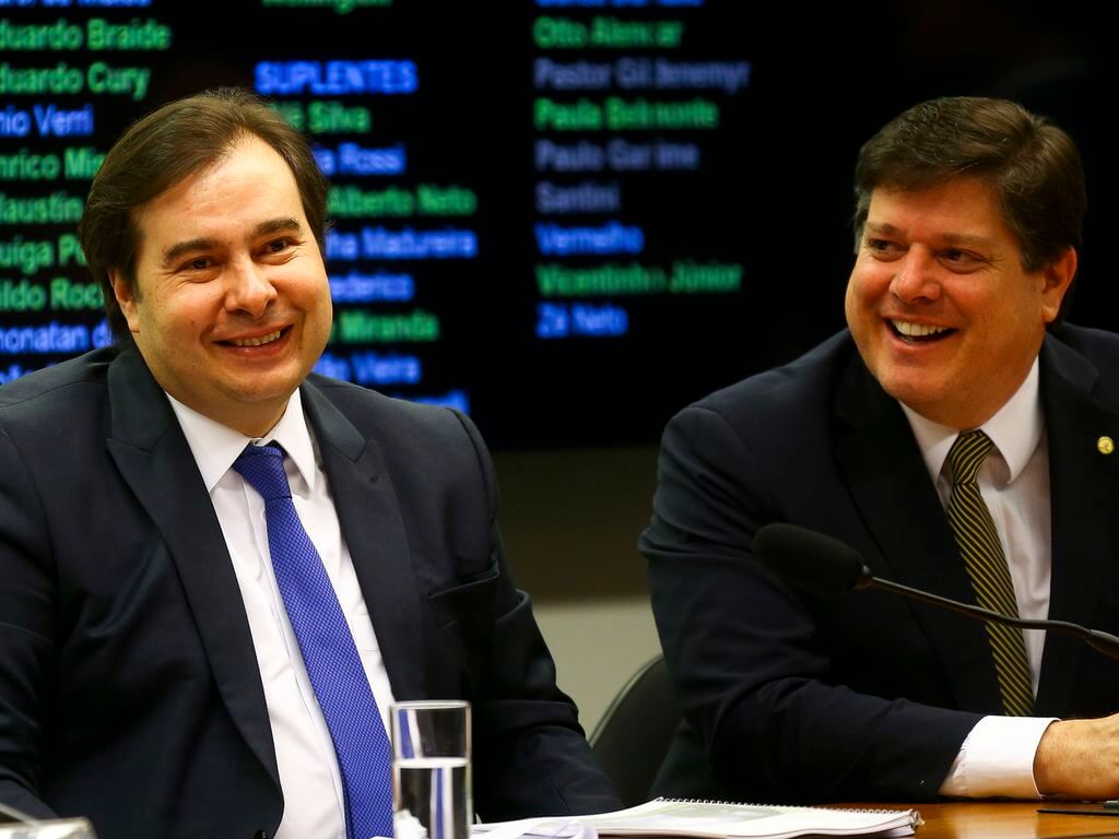 Rodrigo Maia e Baleia Rossi. (Foto: Marcelo Camargo/Agência Brasil)