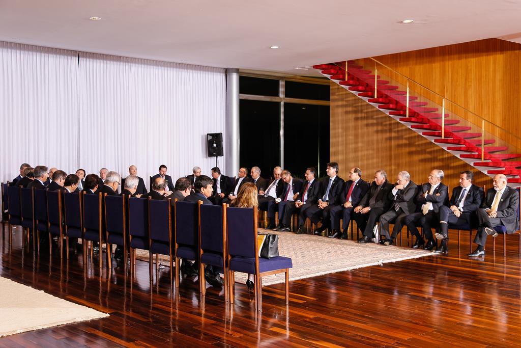 (Brasília - DF, 13/06/2017) Reunião-Jantar com governadores. Palavras do Presidente do BNDES, Paulo Rabello de Castro. Imagem: Beto Barata/PR.