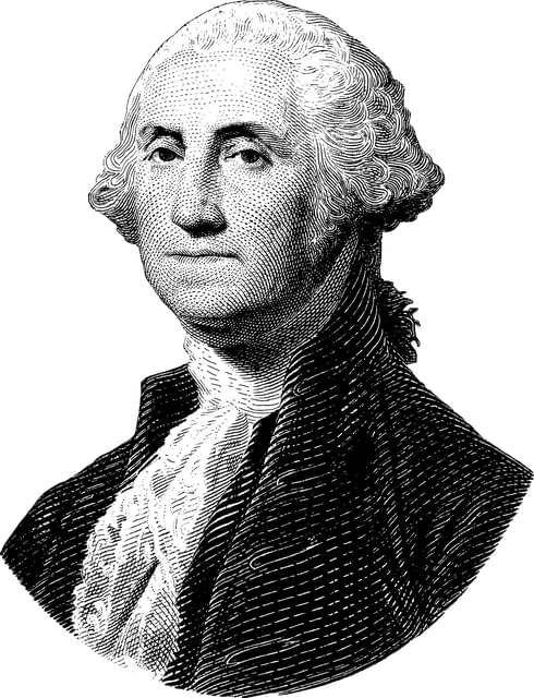 Desenho de George Washington 