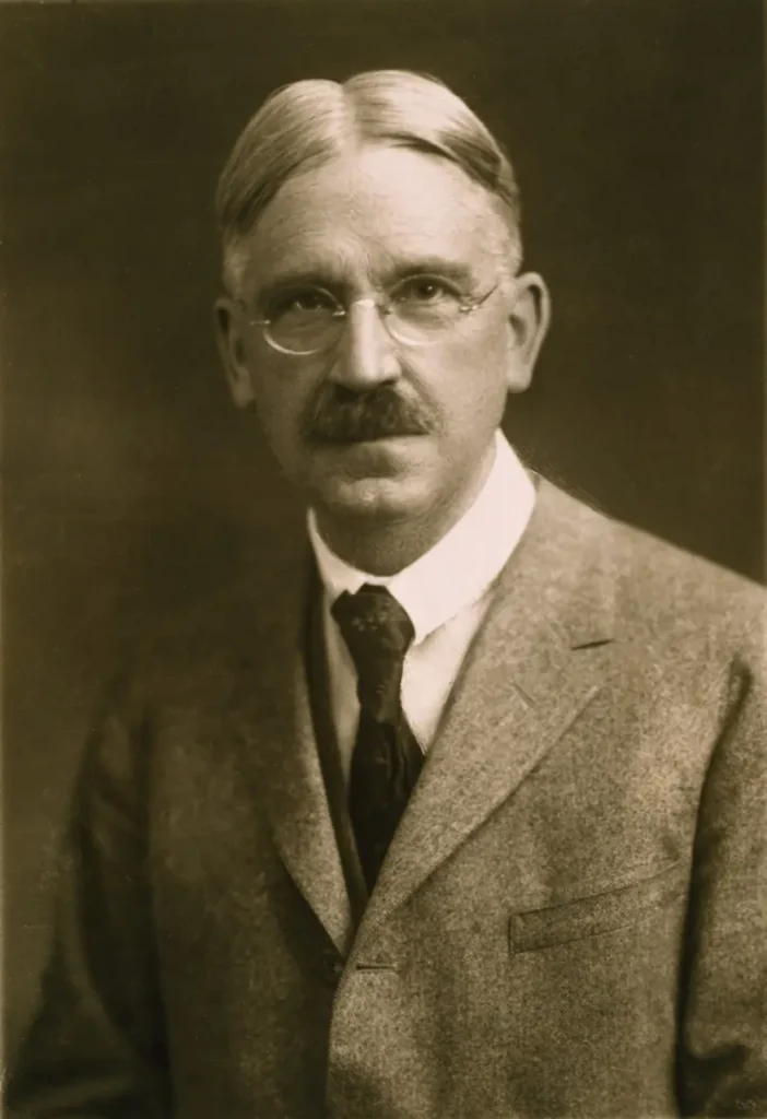 Retrato de John Dewey.