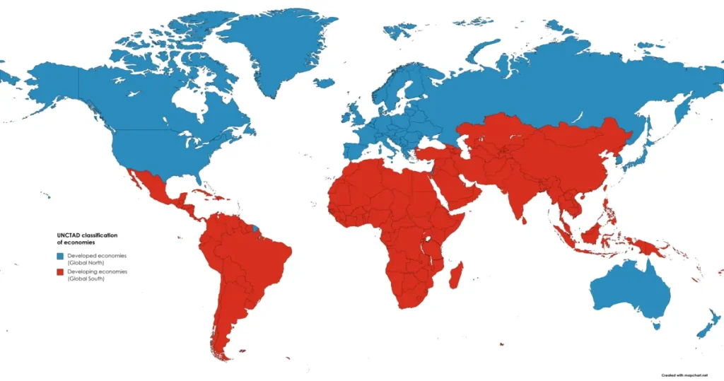 Texto: O que são países em desenvolvimento?