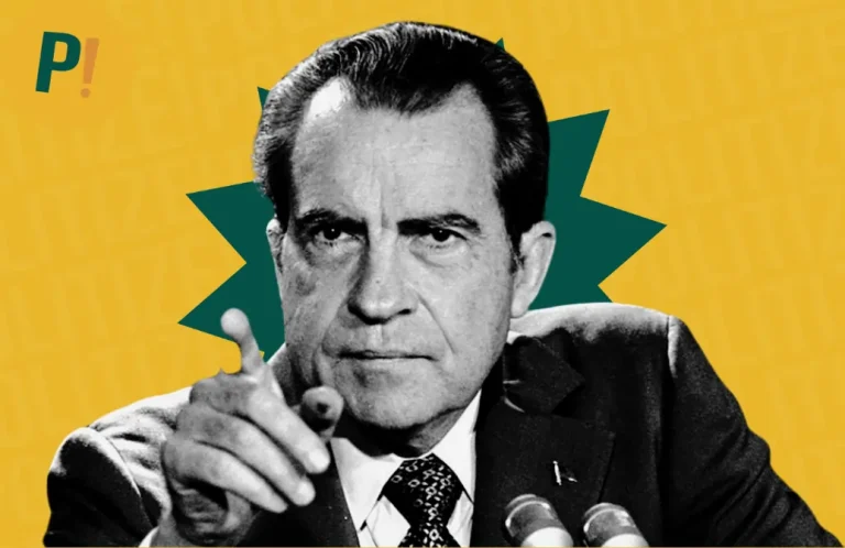 Richard Nixon apontando